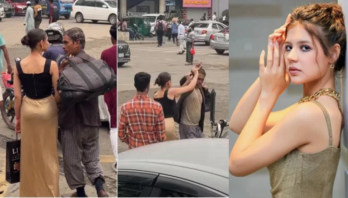 গুলশানের রাস্তায় পথচারীকে পেটালেন বিদেশী নারী মডেল