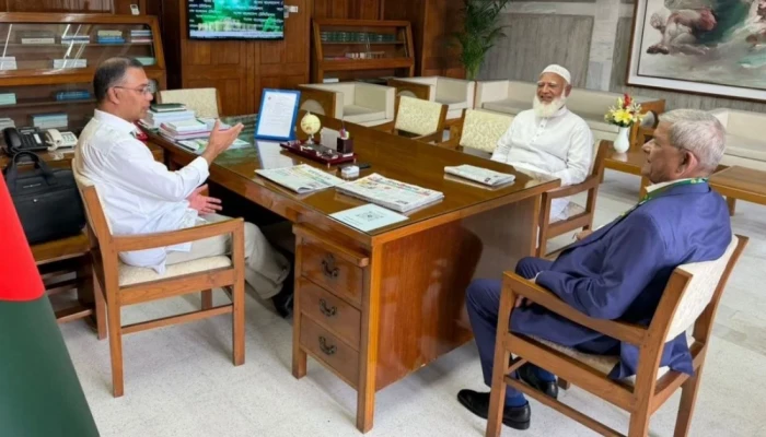 সৌজন্য সাক্ষাৎ করলেন প্রধানমন্ত্রী ও বিরোধীদলীয় নেতা