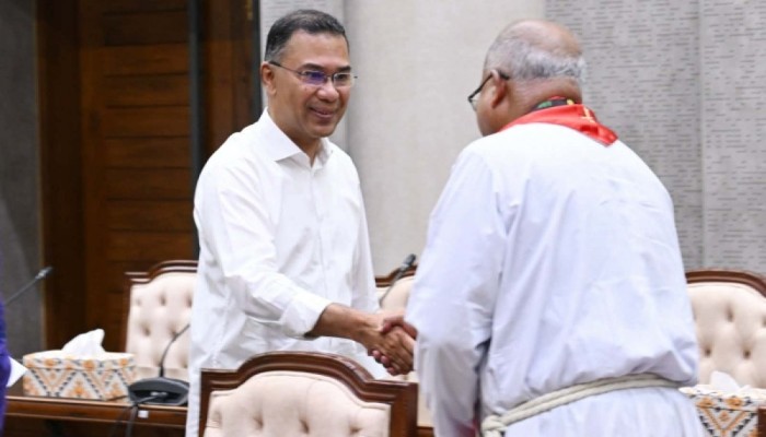 প্রধানমন্ত্রীর সঙ্গে প্রোটেস্ট্যান্ট চার্চের প্রতিনিধিদের শুভেচ্ছা বিনিময়