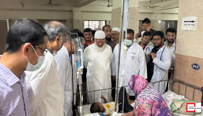 হাম আক্রান্ত শিশুদের পাশে জামায়াত আমির: উন্নত চিকিৎসার আহ্বান