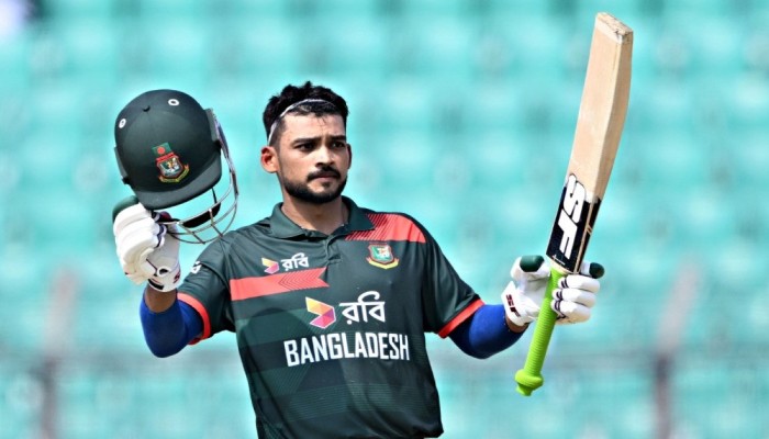 শান্তর সেঞ্চুরিতে নিউজিল্যান্ডকে চ্যালেঞ্জিং লক্ষ্য দিল বাংলাদেশ