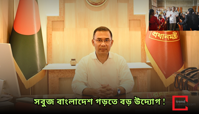 দেশব্যাপী বৃক্ষরোপণ কর্মসূচির উদ্বোধনে প্রধানমন্ত্রী তারেক রহমান